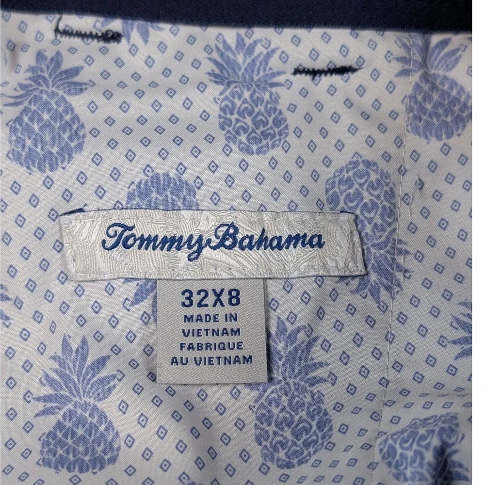 Tommy Bahama Mens On Par Short 8 Inch Navy Blue Golf Performance Tech Shorts 32